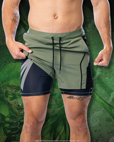 GREEN ARROW™ Arrowhead Performance 7" Shorts w/Liner 1 of 500