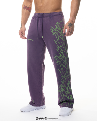 The JOKER Acid Wash Oversized Sweats - Pyschotic Purple