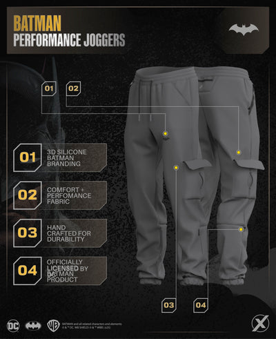 BATMAN Utility Cargo Performance Joggers - Gotham Grey