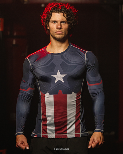 Captain America Long Sleeve MMA Rash Guard